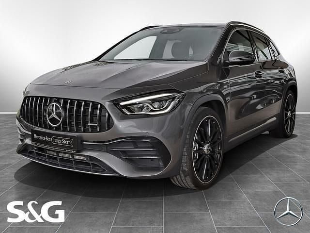 Metalliclack mountaingrau Gebraucht 2021 Mercedes GLA45 AMG AMG SUV | 41.970 € (Superpreis) - Bild 1/4