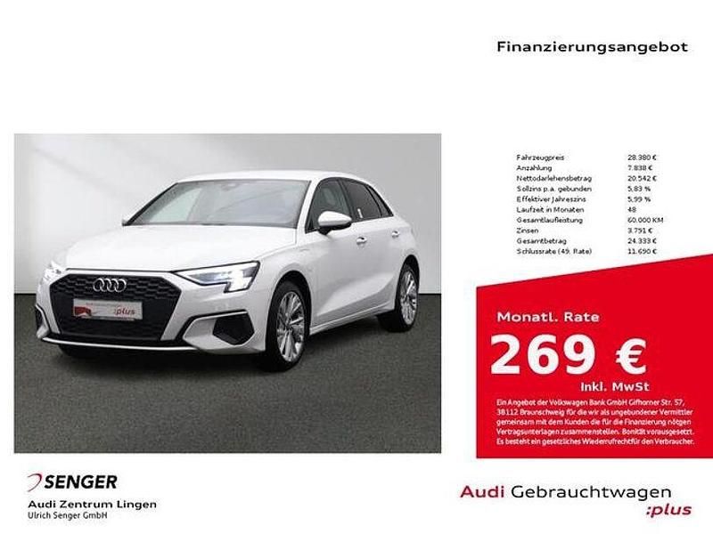 Ibisweiß Gebraucht 2021 Audi A3 e-tron Business Kleinwagen | 28.380 € (Etwas zu teuer) - Bild 1/3