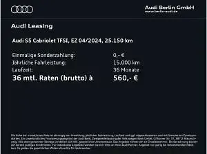 Gebraucht Audi S5 Cabriolet 354 PS (260 kW) 2024 Rot (progressivrot metallic/verdeck schwarz) Cabrio