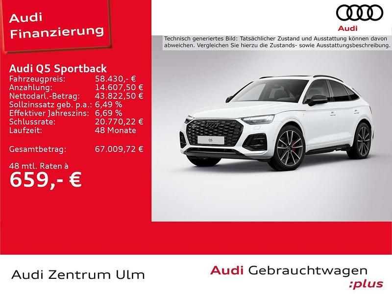 Gletscherweiß metallic Gebraucht 2025 Audi Q5 S-Line SUV | 58.430 € (Guter Preis) - Bild 1/4