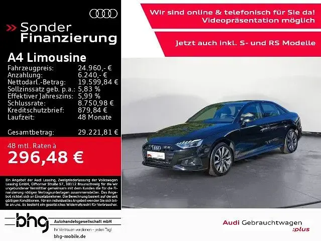 Gebraucht Audi A4 Advanced Plus 204 PS (150 kW) 2022 Limousine