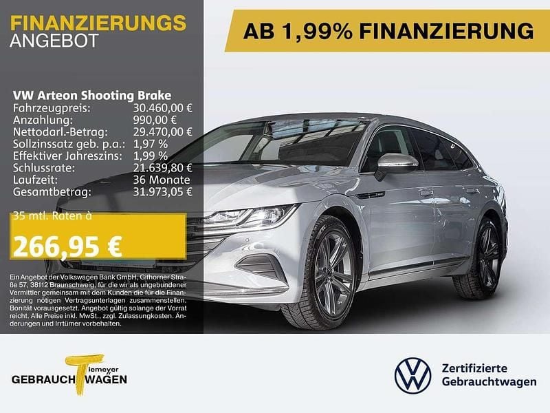 Grau Gebraucht 2023 VW Arteon Elegance Kombi | 30.460 € (Superpreis) - Bild 1/4