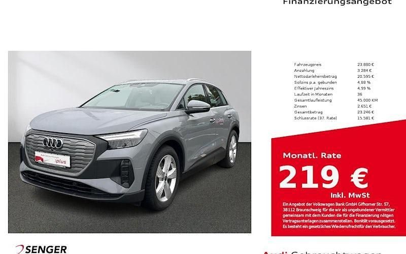 Kieselgrau Gebraucht 2022 Audi Q4 e-tron Comfort SUV | 23.880 € (Guter Preis) - Bild 1/4