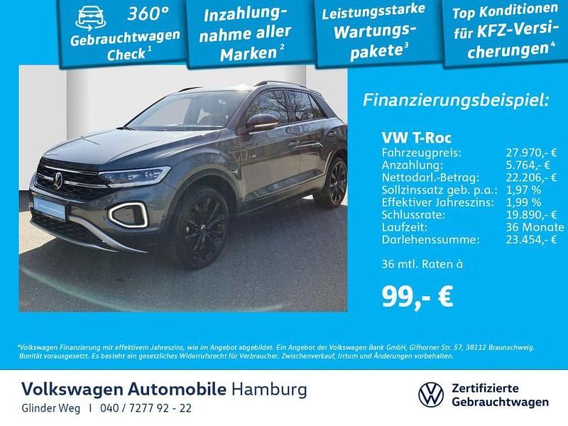 Indiumgrau metallic Gebraucht 2024 VW T-Roc Style SUV | 32.490 € (Teuer) - Bild 1/3