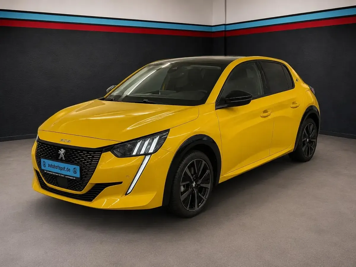 Gebraucht Peugeot e-208 100 kW (136 PS) 2023 Gelb Kleinwagen