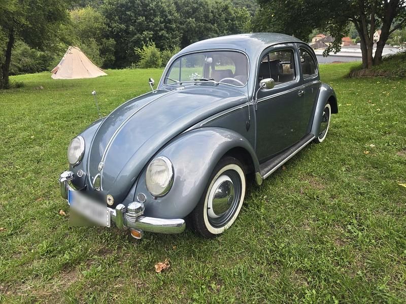 Blau Gebraucht 1954 VW Käfer Kleinwagen | 29.900 € - Bild 1/4