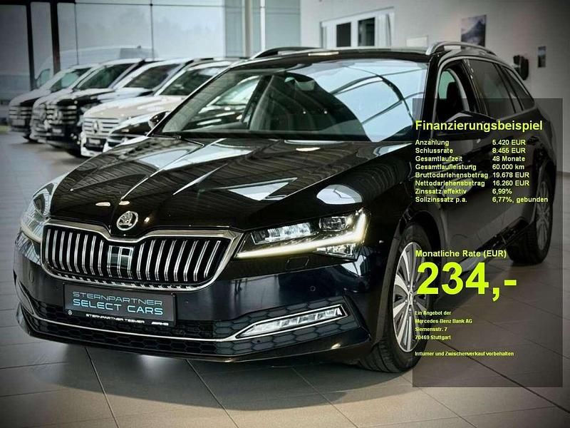 Schwarz Gebraucht 2022 Skoda Superb Kombi | 21.680 € (Guter Preis) - Bild 1/3