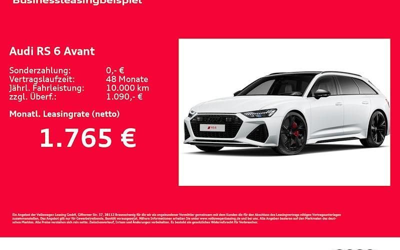 Neu Audi RS6 Ambiente 600 PS (441 kW) 2026 Weiß Kombi