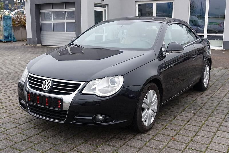 Schwarz Gebraucht 2008 VW Eos Cabrio | 2.499 € (Guter Preis) - Bild 1/4