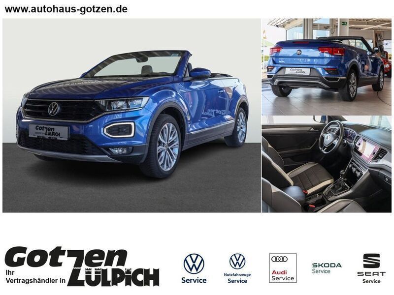 Blau Gebraucht 2021 VW T-Roc Cabriolet Style Cabrio | 26.990 € (Etwas zu teuer) - Bild 1/4