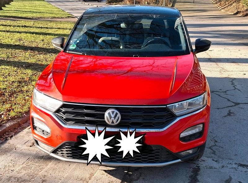 Rot Gebraucht 2019 VW T-Roc Sport SUV | 16.500 € (Superpreis) - Bild 1/4