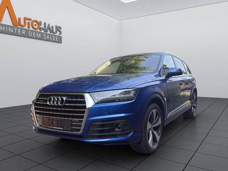 Blau Gebraucht 2016 Audi Q7 S-Line SUV | 34.950 € (Superpreis) - Bild 1/4