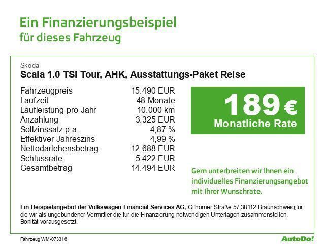 Silber Gebraucht 2022 Skoda Scala Tour Kleinwagen | 15.490 € (Guter Preis) - Bild 1/1