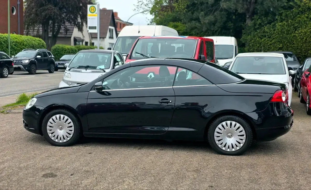 Brugt VW Eos Sport 122 HK (89 kW) 2009 Sort Cabriolet