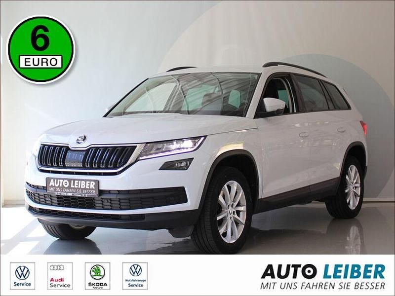 Moonweiss metallic (metallic) Gebraucht 2019 Skoda Kodiaq Ambition SUV | 28.490 € (Guter Preis) - Bild 1/4