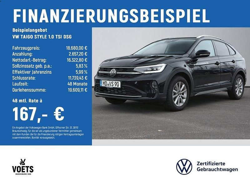 Gebraucht VW Taigo Style 110 PS (80 kW) 2021 Schwarz SUV