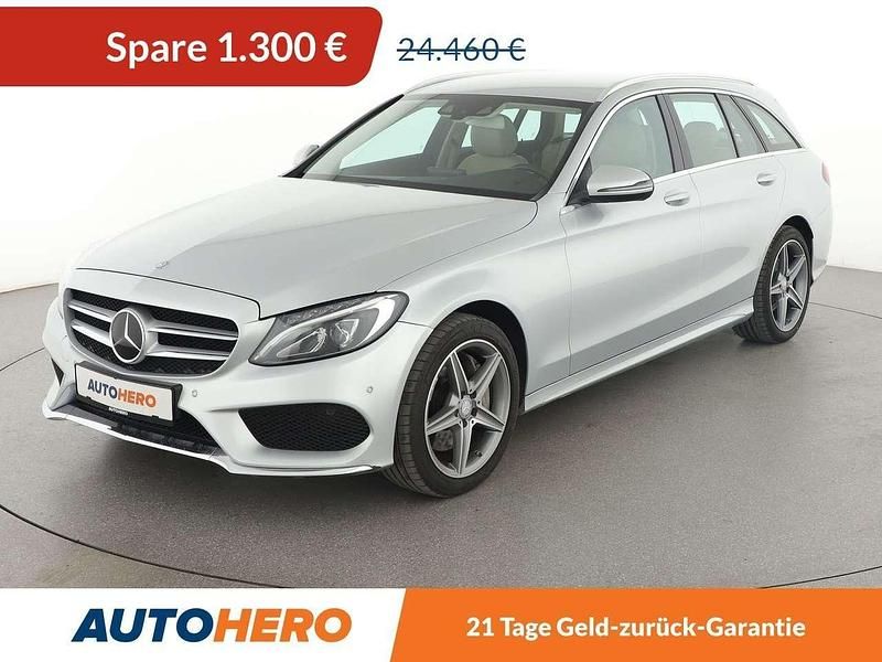 Iridiumsilber Gebraucht 2016 Mercedes C300 AMG line Kombi | 23.160 € (Fairer Preis) - Bild 1/3