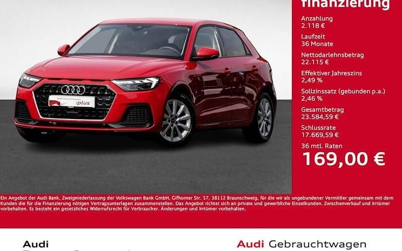 Rot Gebraucht 2024 Audi A1 Sportback Advanced Kleinwagen | 24.233 € (Fairer Preis) - Bild 1/4