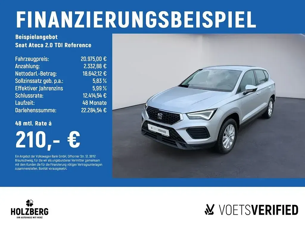 Usado Seat Ateca Reference 116 CV (85 kW) 2023 Plateado SUV
