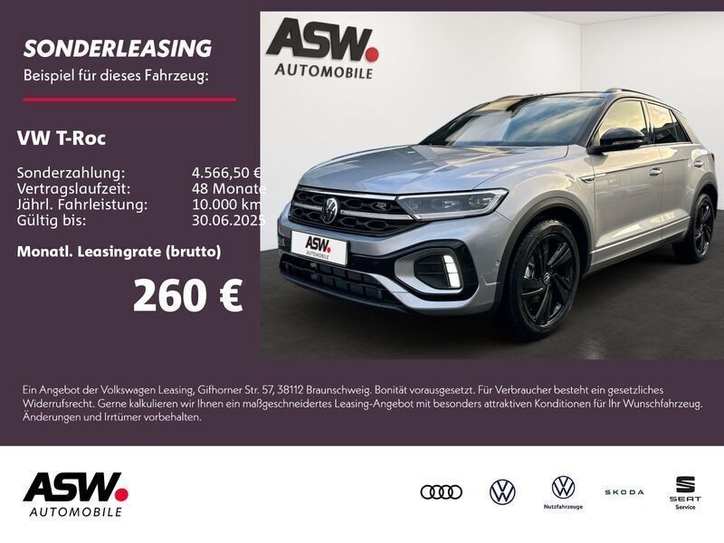 Pyritsilber metallic Gebraucht 2024 VW T-Roc R-line SUV | 36.980 € - Bild 1/4