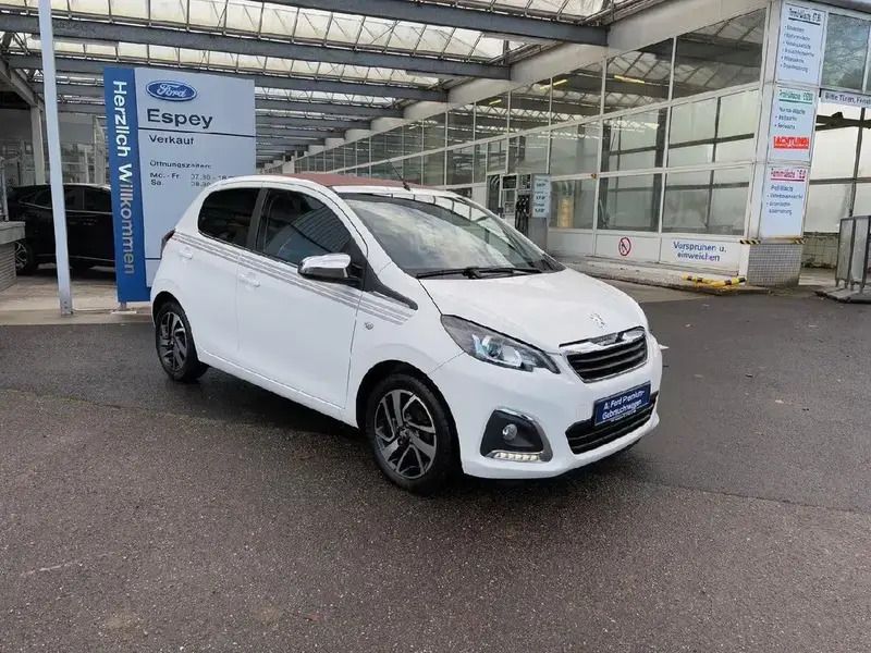Weiss Gebraucht 2020 Peugeot 108 Top! Collection Kleinwagen | 8.990 € (Fairer Preis) - Bild 1/4