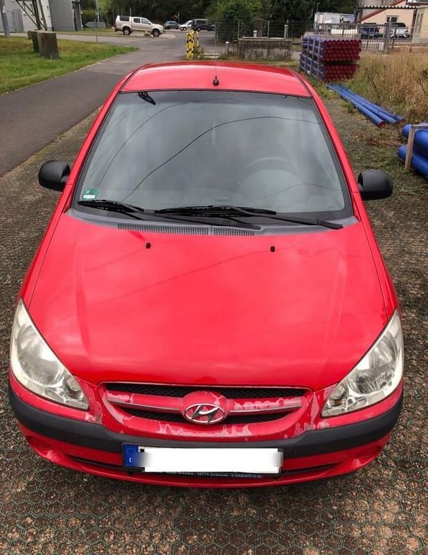 Rot Gebraucht 2006 Hyundai Getz Kleinwagen | 500 € (Superpreis) - Bild 1/4