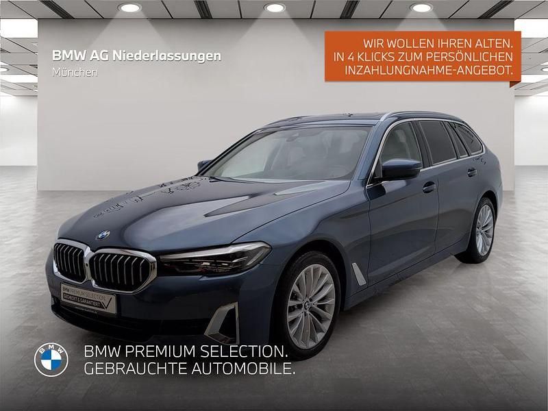 Gebraucht BMW 520 Sport Line 184 PS (135 kW) 2023 Blau Kombi