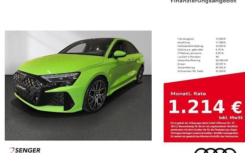 Grün Neu 2025 Audi RS3 Ambiente Kleinwagen | 72.890 € - Bild 1/4