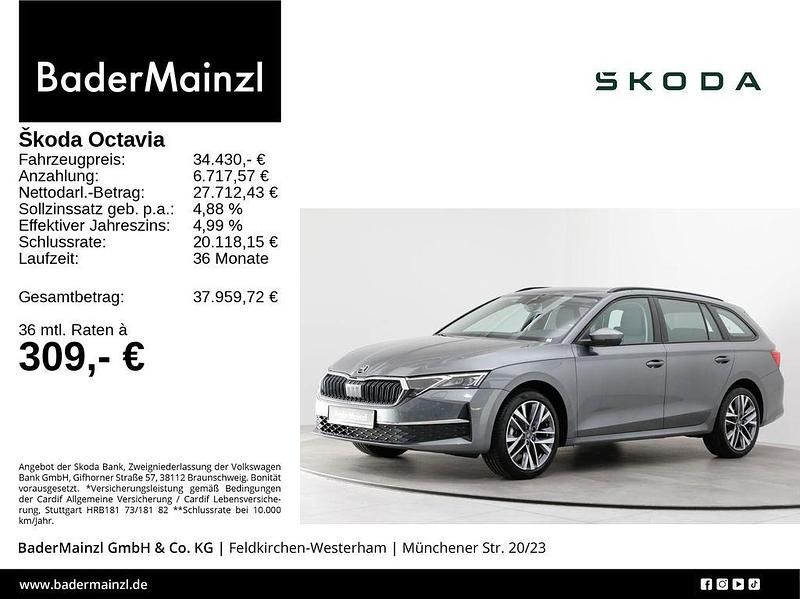 Graphitegrau metallic Gebraucht 2025 Skoda Octavia Selection Kombi | 34.430 € (Fairer Preis) - Bild 1/3