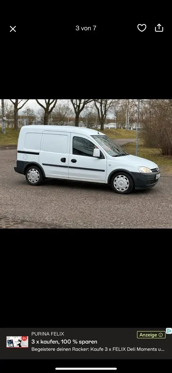Gebraucht Opel Combo 2002 Weiß Van / Kleinbus