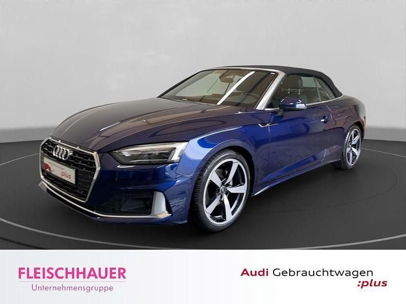 Blau Gebraucht 2024 Audi A5 Cabriolet Advanced Cabrio | 42.480 € (Superpreis) - Bild 1/4