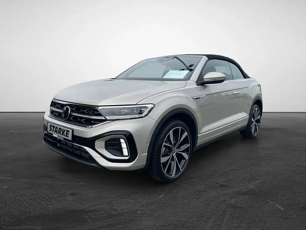 Gebraucht VW T-Roc Cabriolet R-line 150 PS (110 kW) 2024 Silber (ivory silver metallic) Cabrio