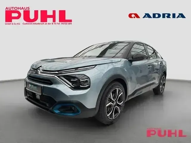 Gebraucht Citroën e-C4 Feel 100 kW (136 PS) 2021 Lackierung olbia blau/typ aussenverkleid (metallic) Limousine