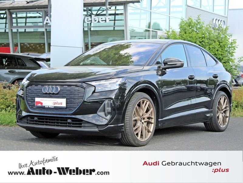 Schwarz Gebraucht 2024 Audi Q4 Sportback e-tron S-Line SUV | 53.580 € (Superpreis) - Bild 1/3