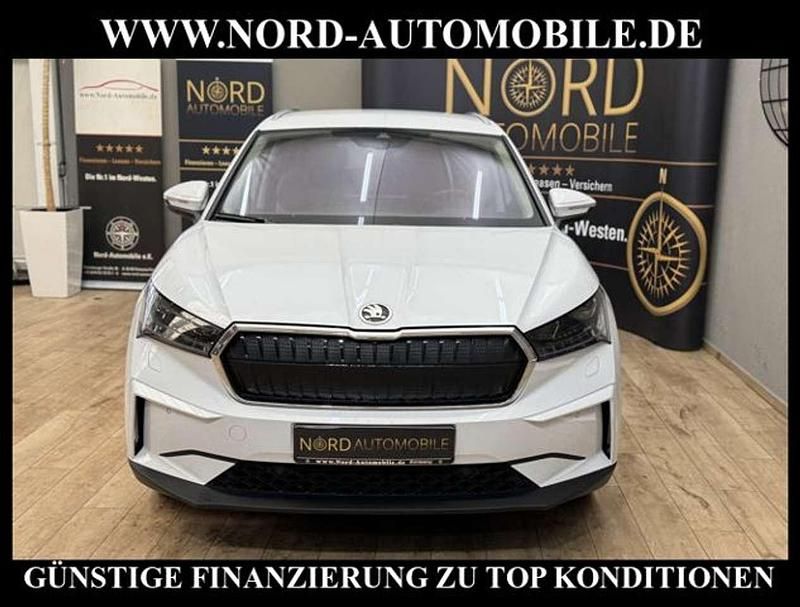 Gebraucht Skoda Enyaq iV Lounge 150 kW (204 PS) 2021 Moonweiss metallic (metallic) SUV
