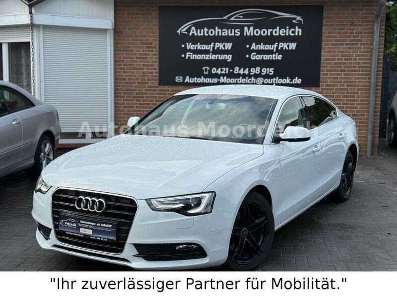 Weiß Gebraucht 2014 Audi A5 Sportback Ambiente Limousine | 13.899 € (Guter Preis) - Bild 1/4