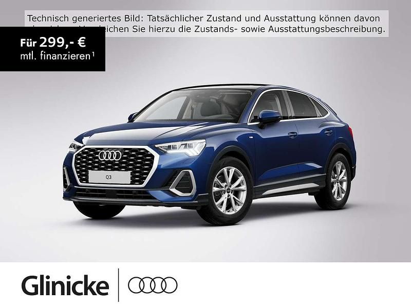 Navarrablau metallic Gebraucht 2024 Audi Q3 S-Line SUV | 42.330 € (Etwas zu teuer) - Bild 1/3
