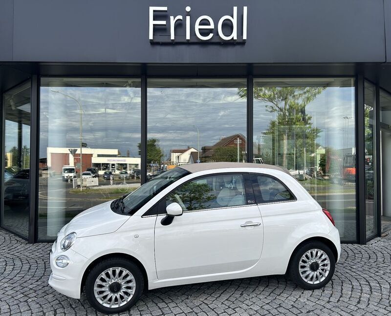 Colore esterno (gelato weiss) Gebraucht 2019 Fiat 500 Lounge Cabrio | 10.450 € (Fairer Preis) - Bild 1/4