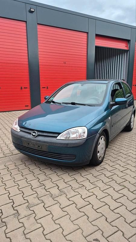 Blau Gebraucht 2000 Opel Corsa Kleinwagen | 300 € (Superpreis) - Bild 1/4