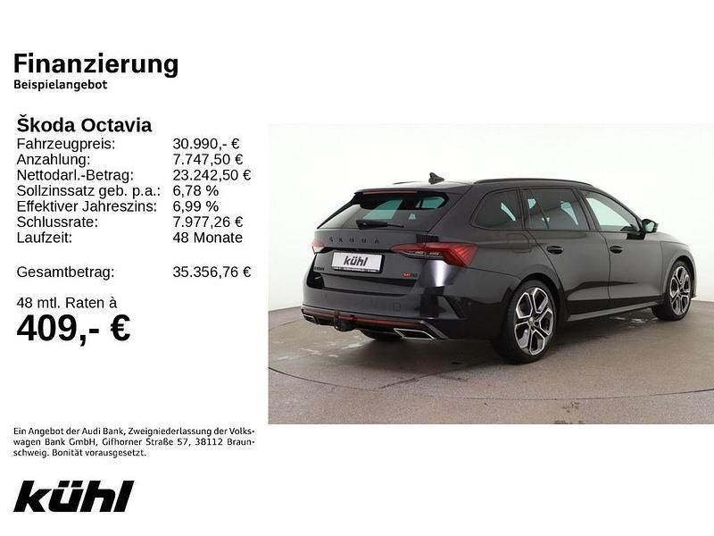 Gebraucht Skoda Octavia RS 200 PS (147 kW) 2022 Schwarzmagic perleffekt Kombi