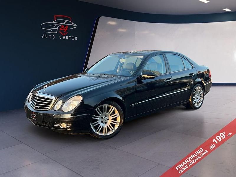 Schwarz Gebraucht 2009 Mercedes E200 Avantgarde Limousine | 9.999 € (Fairer Preis) - Bild 1/4