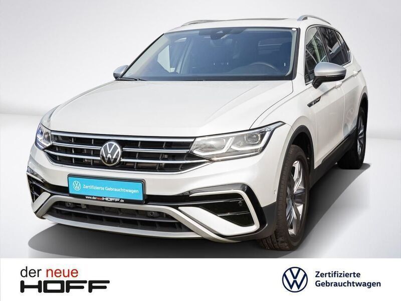 Oryxweiß perlmutteffekt Gebraucht 2024 VW Tiguan Allspace Elegance SUV | 40.775 € (Fairer Preis) - Bild 1/4