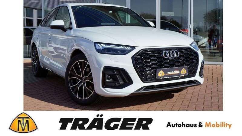 Gletscherweiss metallic Gebraucht 2022 Audi Q5 Sportback S-Line SUV | 47.400 € (Fairer Preis) - Bild 1/4