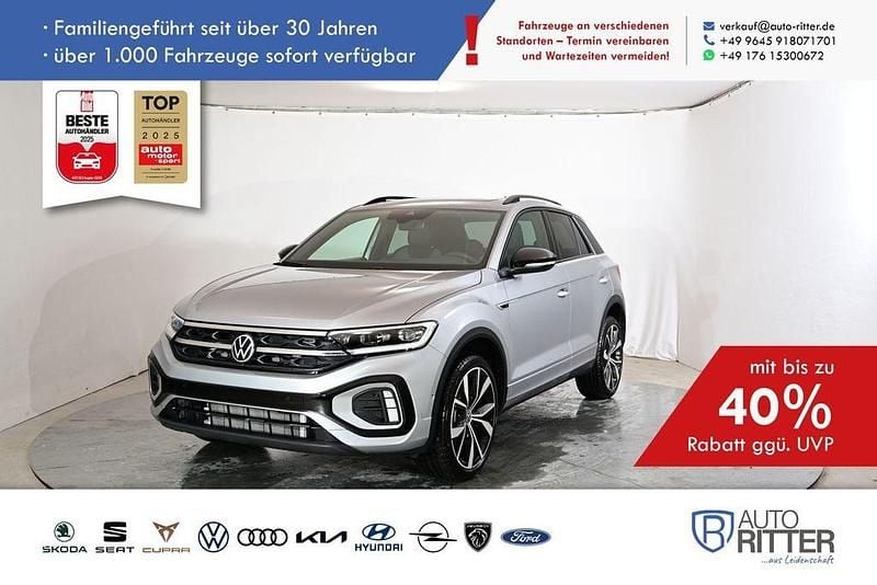 Neu VW T-Roc R-line 150 PS (110 kW) 2025 Silber (pyritsilber metallic/s.../silber) SUV