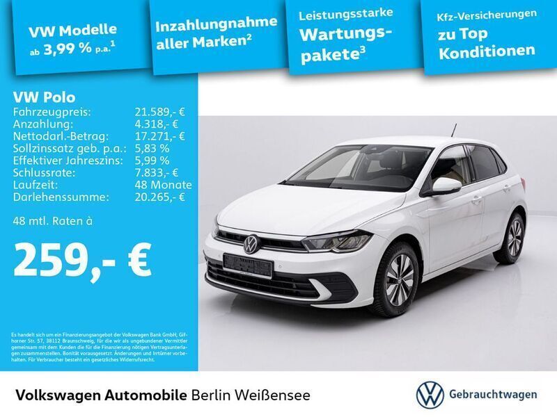 Weiß Gebraucht 2024 VW Polo IQ Drive Limousine | 21.589 € (Fairer Preis) - Bild 1/4