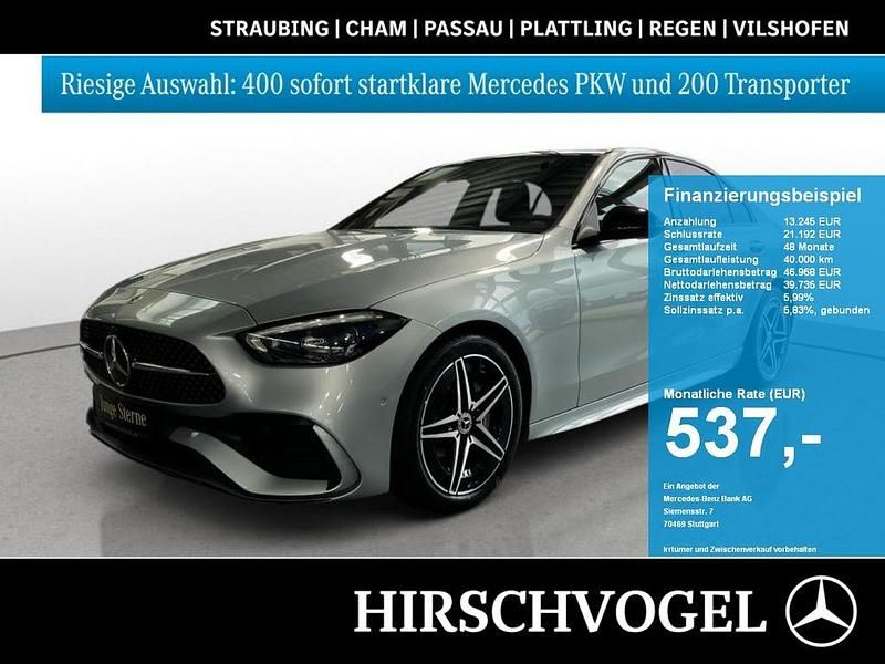 Metalliclack hightechsilber Gebraucht 2024 Mercedes C300 AMG Line Premium Limousine | 46.340 € (Fairer Preis) - Bild 1/4