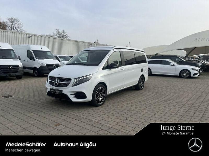 Bergkristallweiß (metallic) Gebraucht 2024 Mercedes V250 Marco Polo Van / Kleinbus | 76.849 € (Teuer) - Bild 1/4