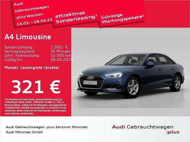 Gebraucht Audi A4 Ambiente 150 PS (110 kW) 2023 Navarrablau metallic Limousine
