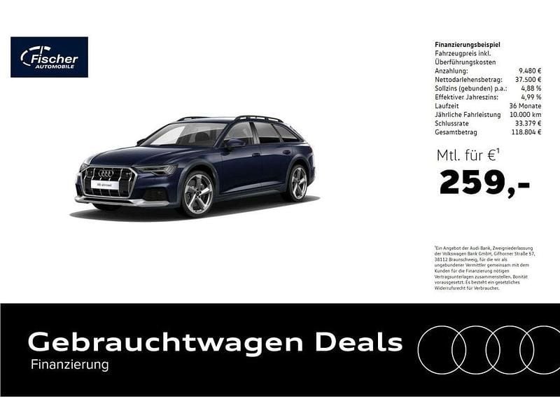 Blau Gebraucht 2022 Audi A6 Allroad Kombi | 46.980 € (Superpreis) - Bild 1/4