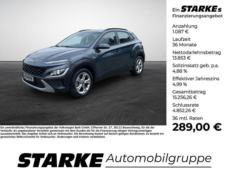 Grau Gebraucht 2021 Hyundai Kona Trend SUV | 14.940 € (Guter Preis) - Bild 1/4